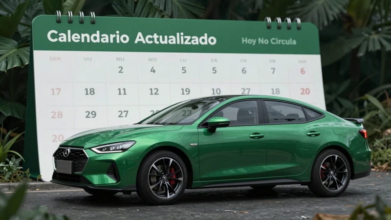 Consulta hoy no circula para autos verdes
