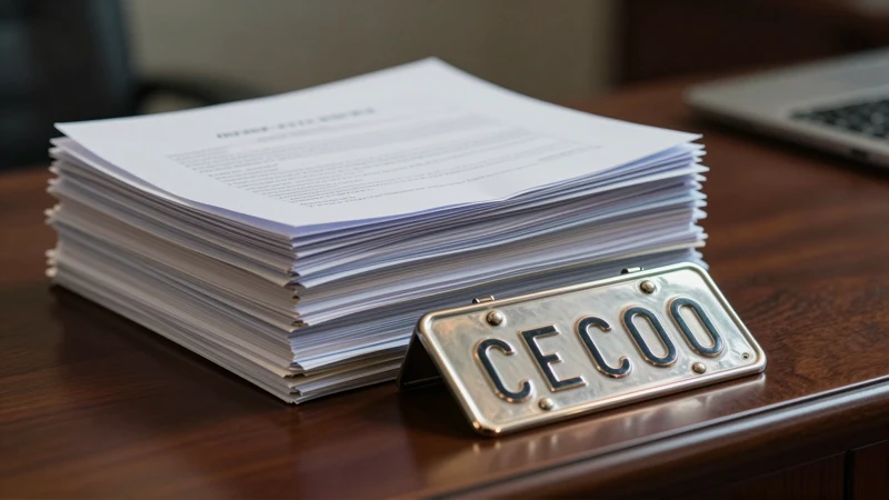 Documentos, placas y escritorio en fotografía detallada