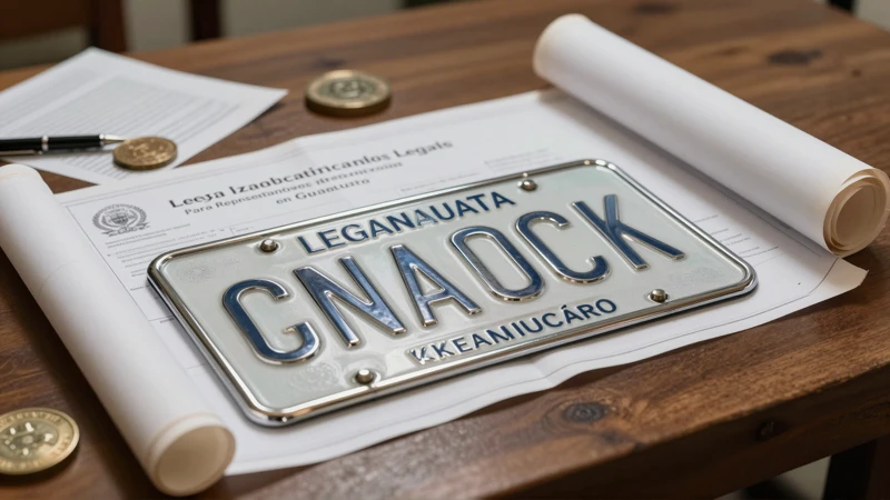 Placas legales de Guanajuato en detalles de verificación vehicular