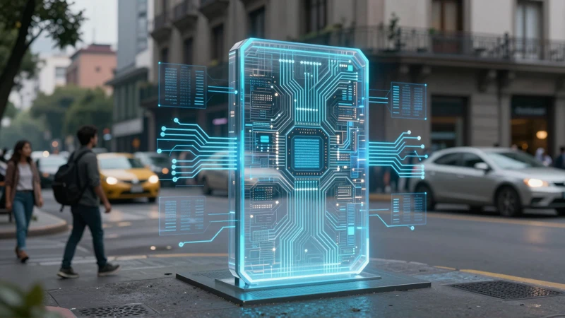 Puerta de datos holográfica en CDMX